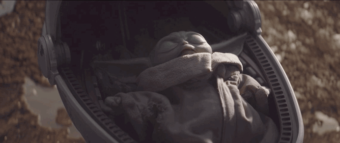 Baby Yoda Sleeping