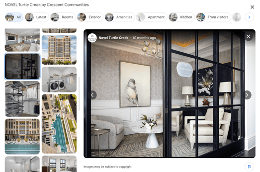 Google Business Profile - Novel Turtle Creek