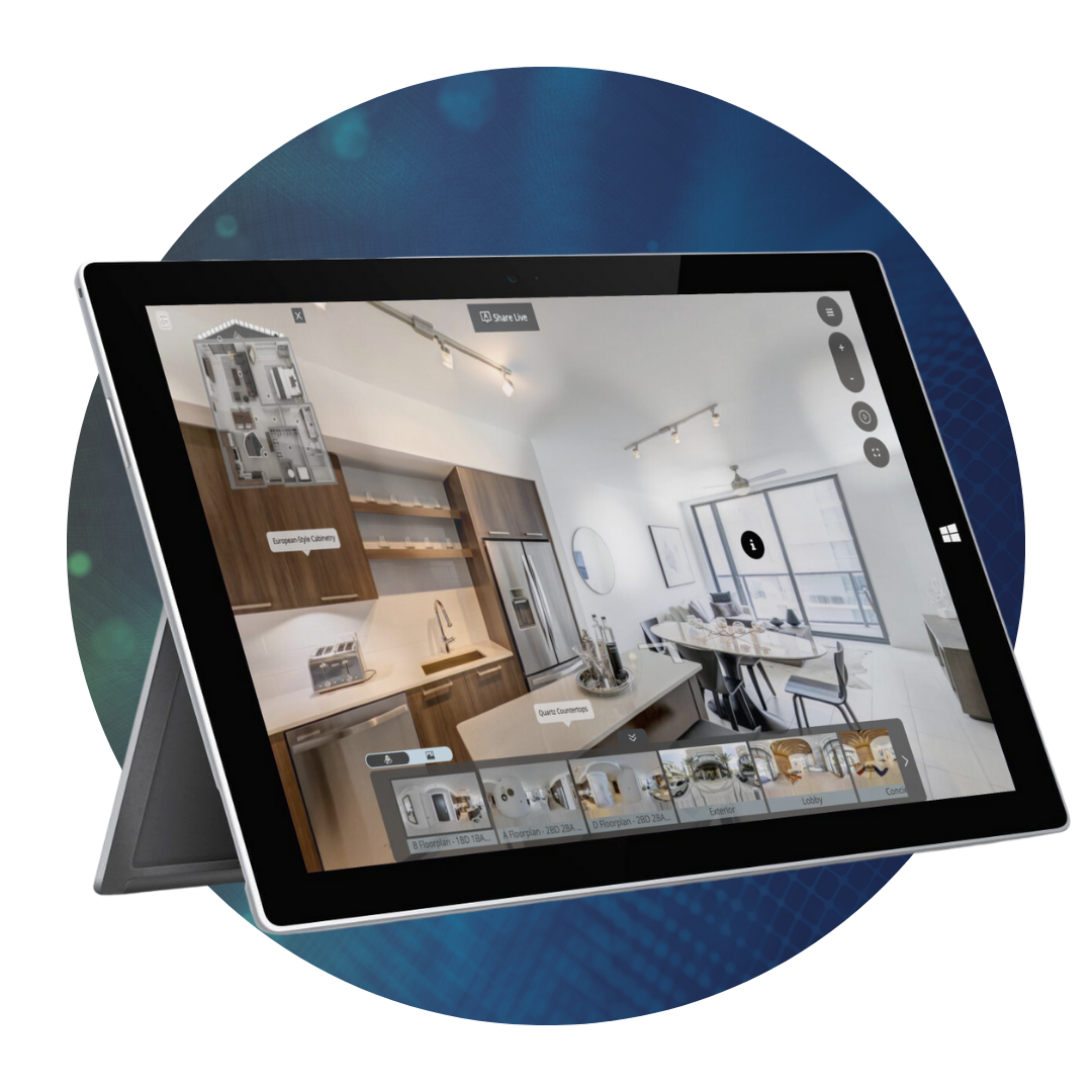 TourBuilder Pro on tablet