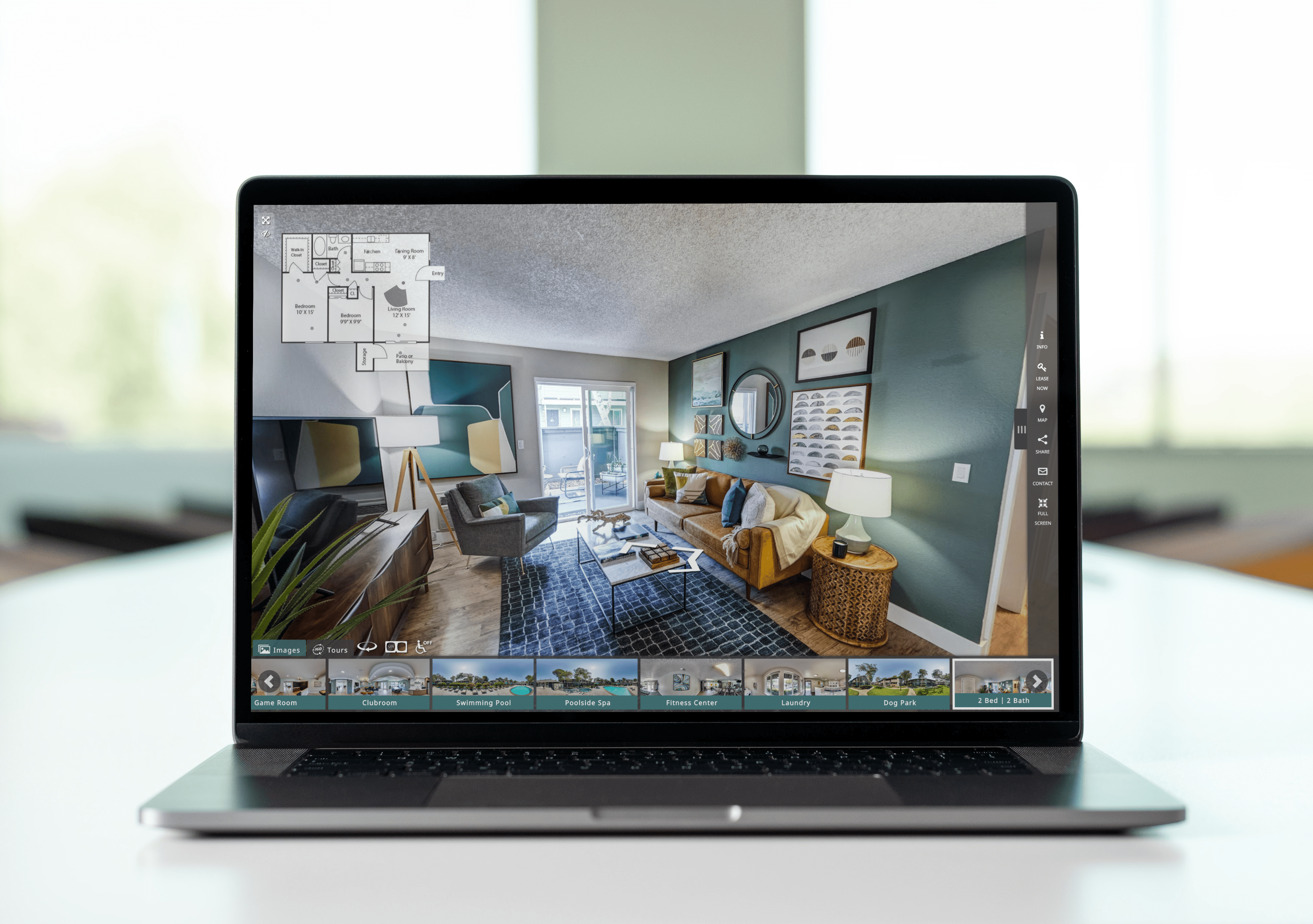 Panoskin Virtual Tour - Laptop