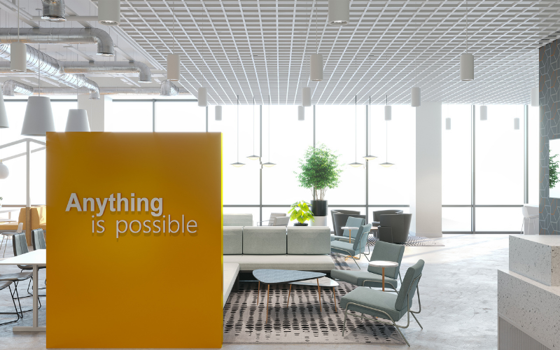 3D rendering of a commercial office