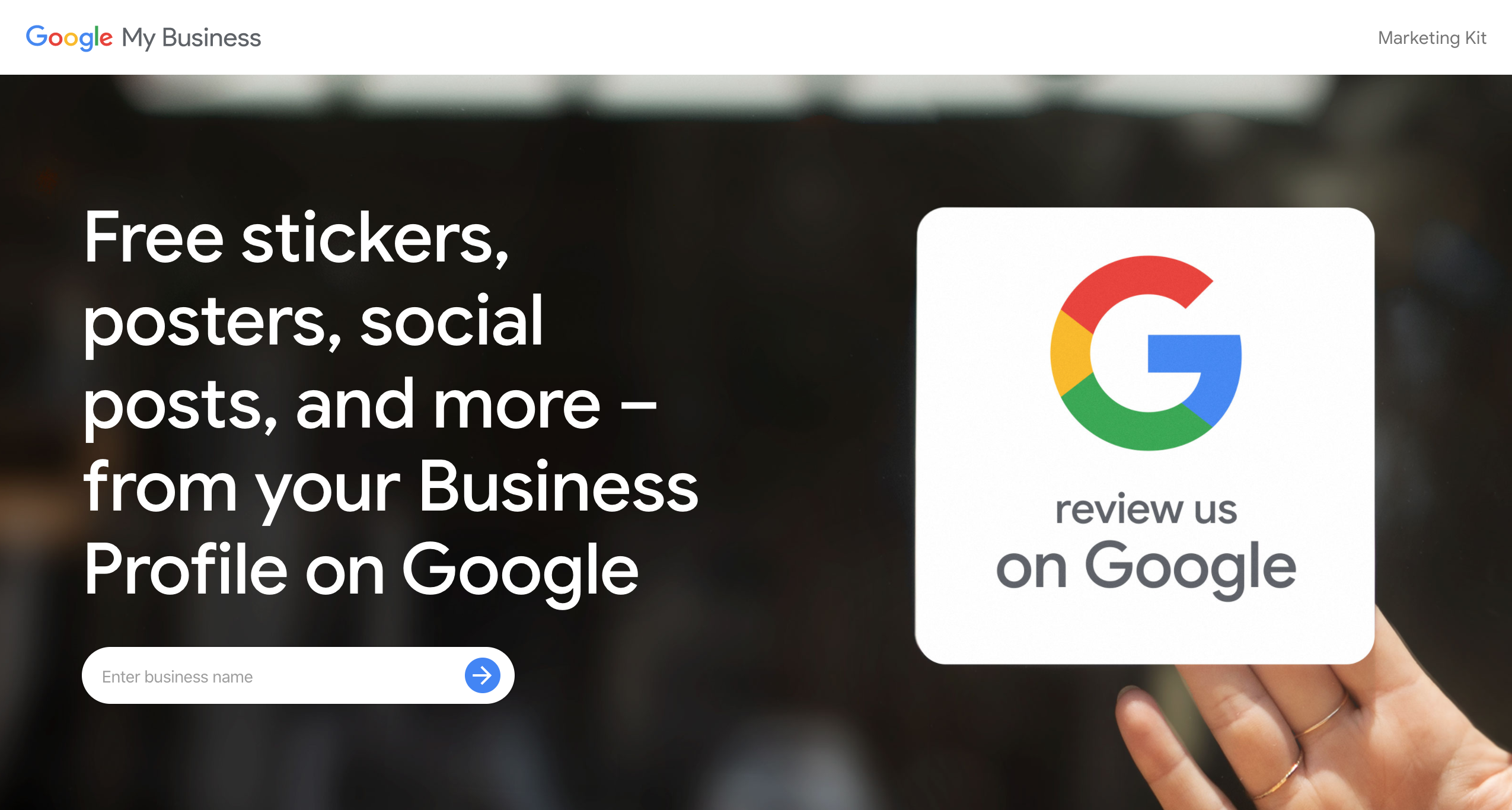 Google My Business Marketing Kit