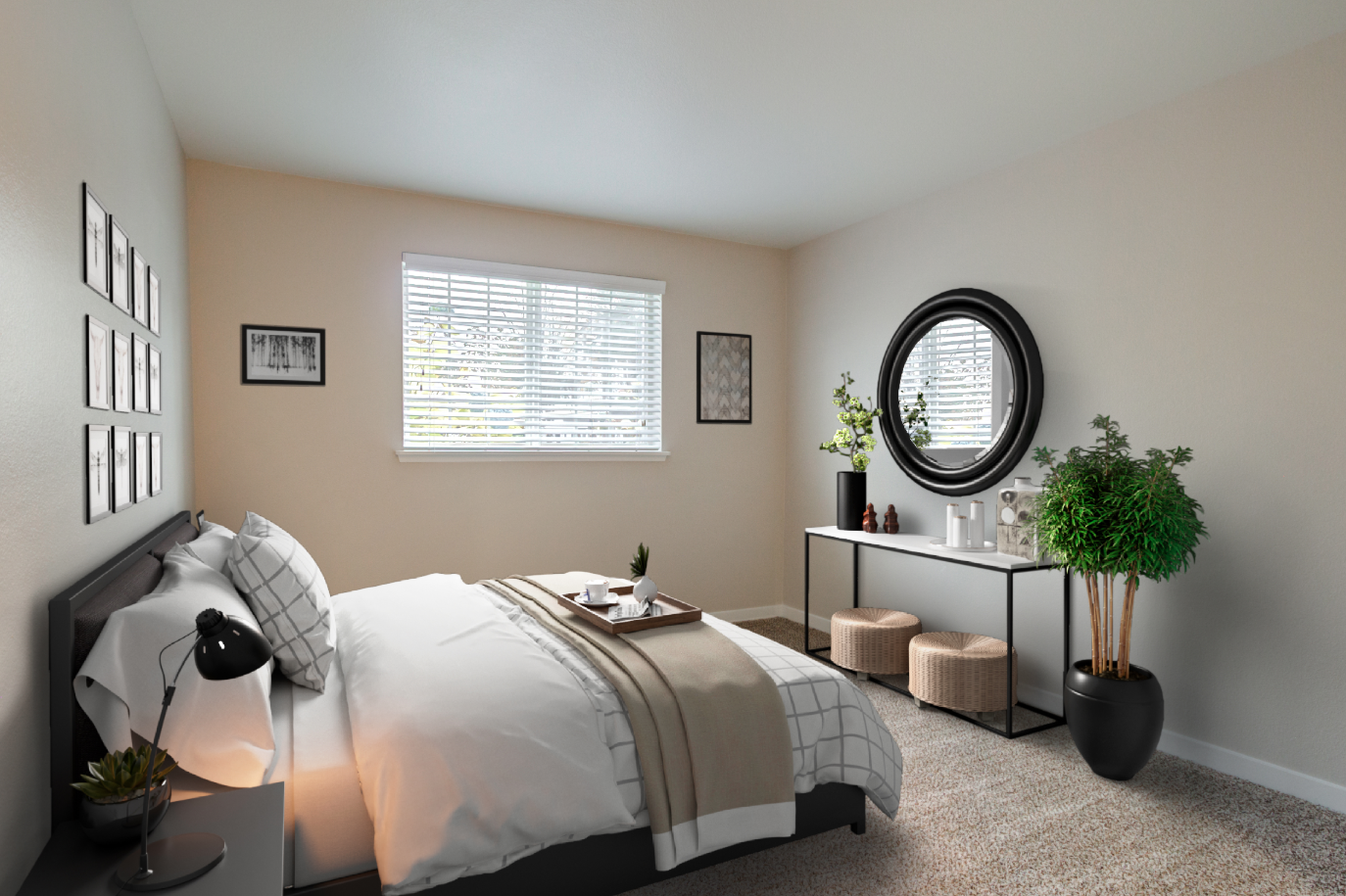 Virtual Staging Example of Bedroom
