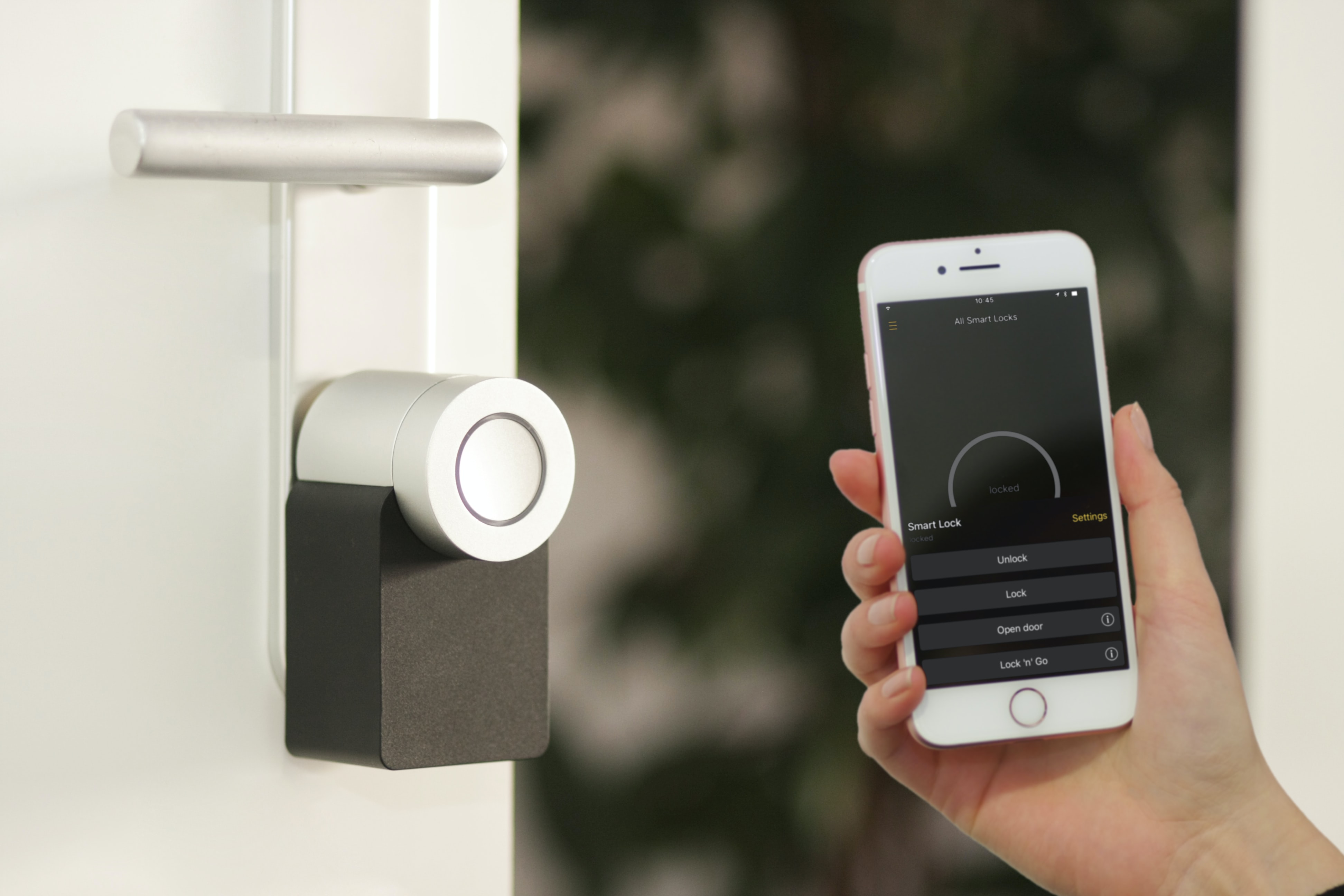 Unlocking door with smart lock