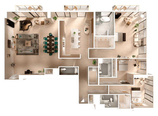 3D FLOOR PLAN 3
