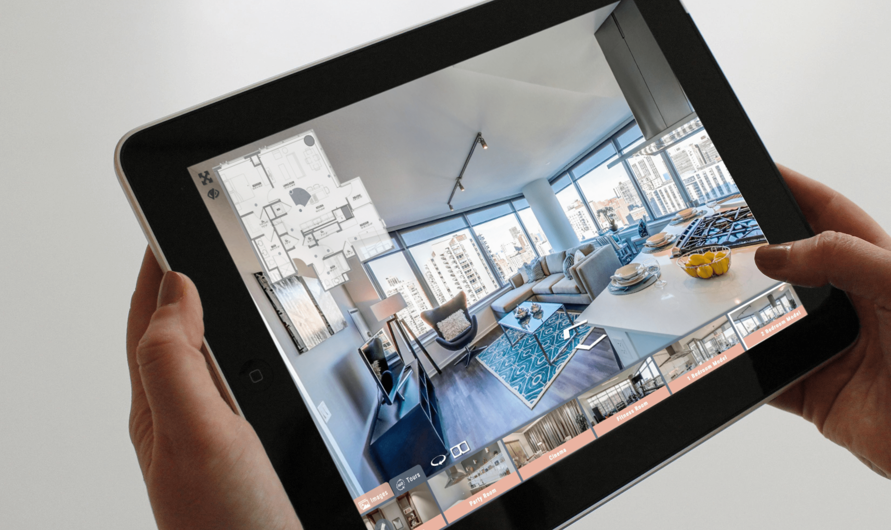 Person holding iPad with Panoskin-1