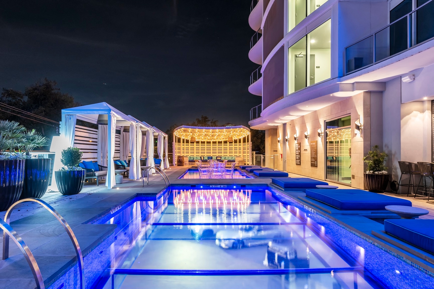 Rooftop Dusk Still - Pool