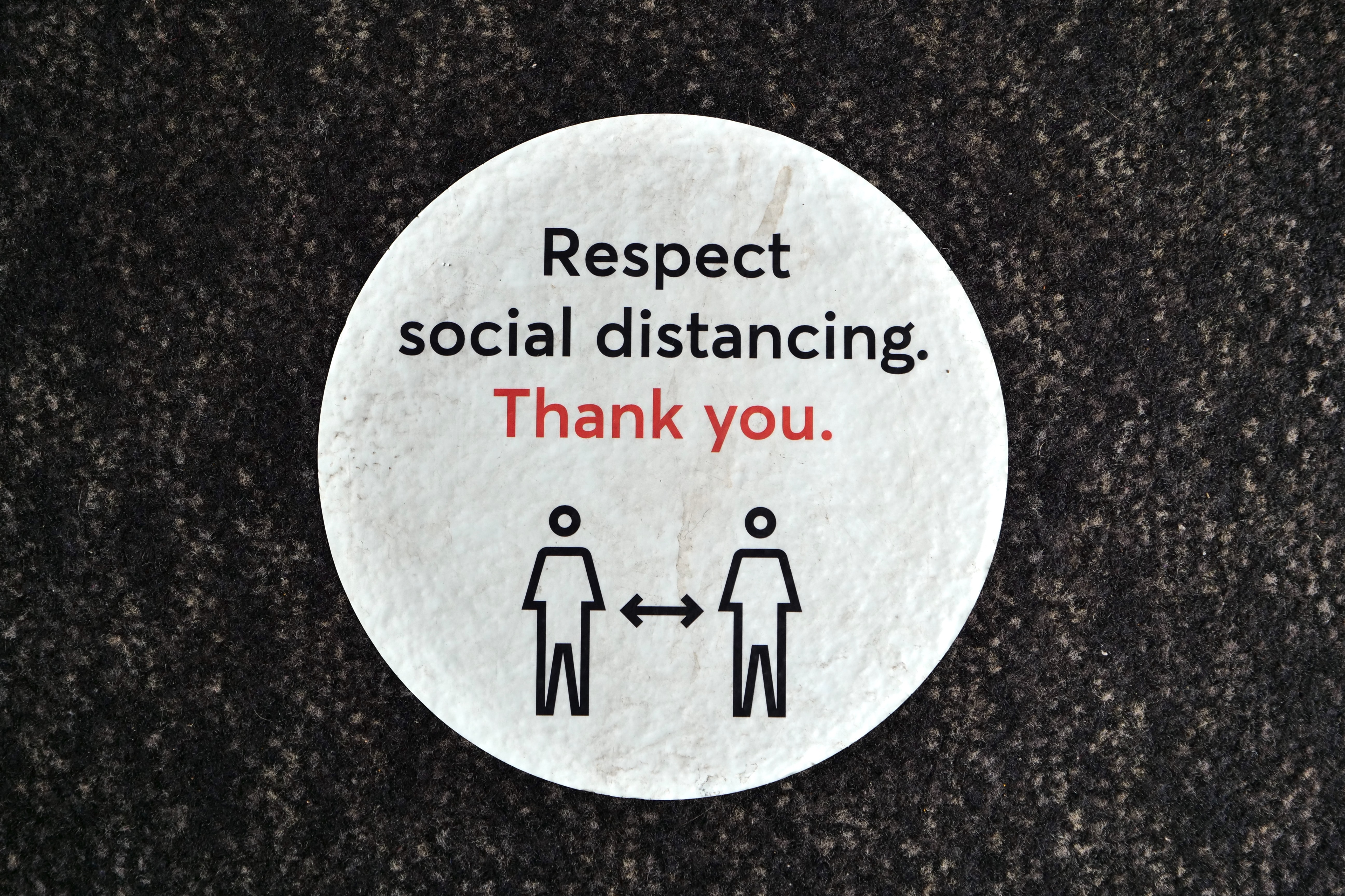 Social Distance Sign
