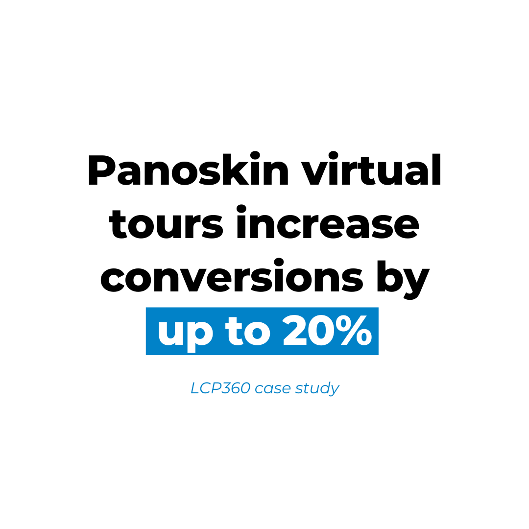 Panoskin virtual tours increase conversions by up to 20%