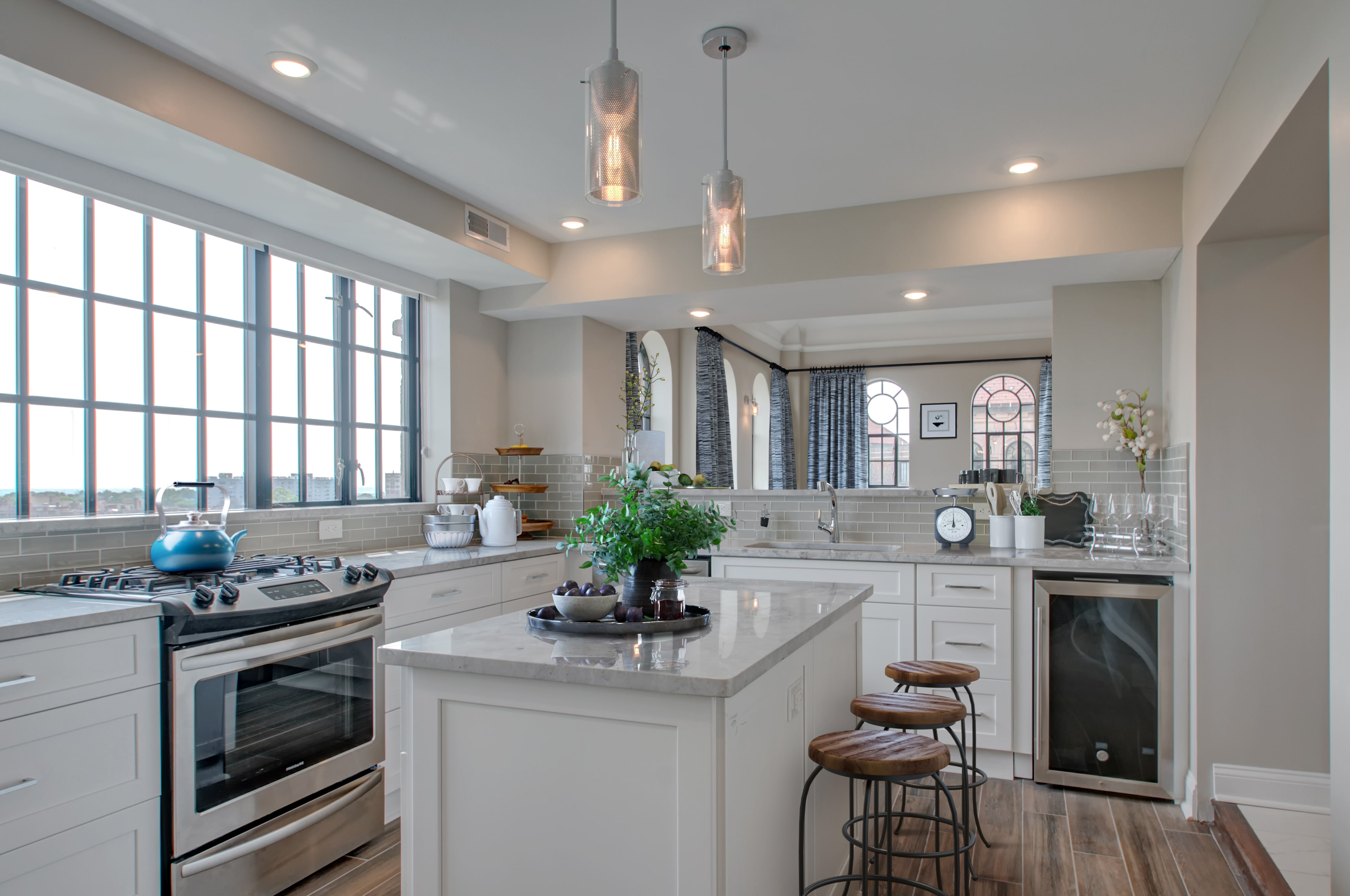 Virtual staging services by LCP Media of a luxury kitchen