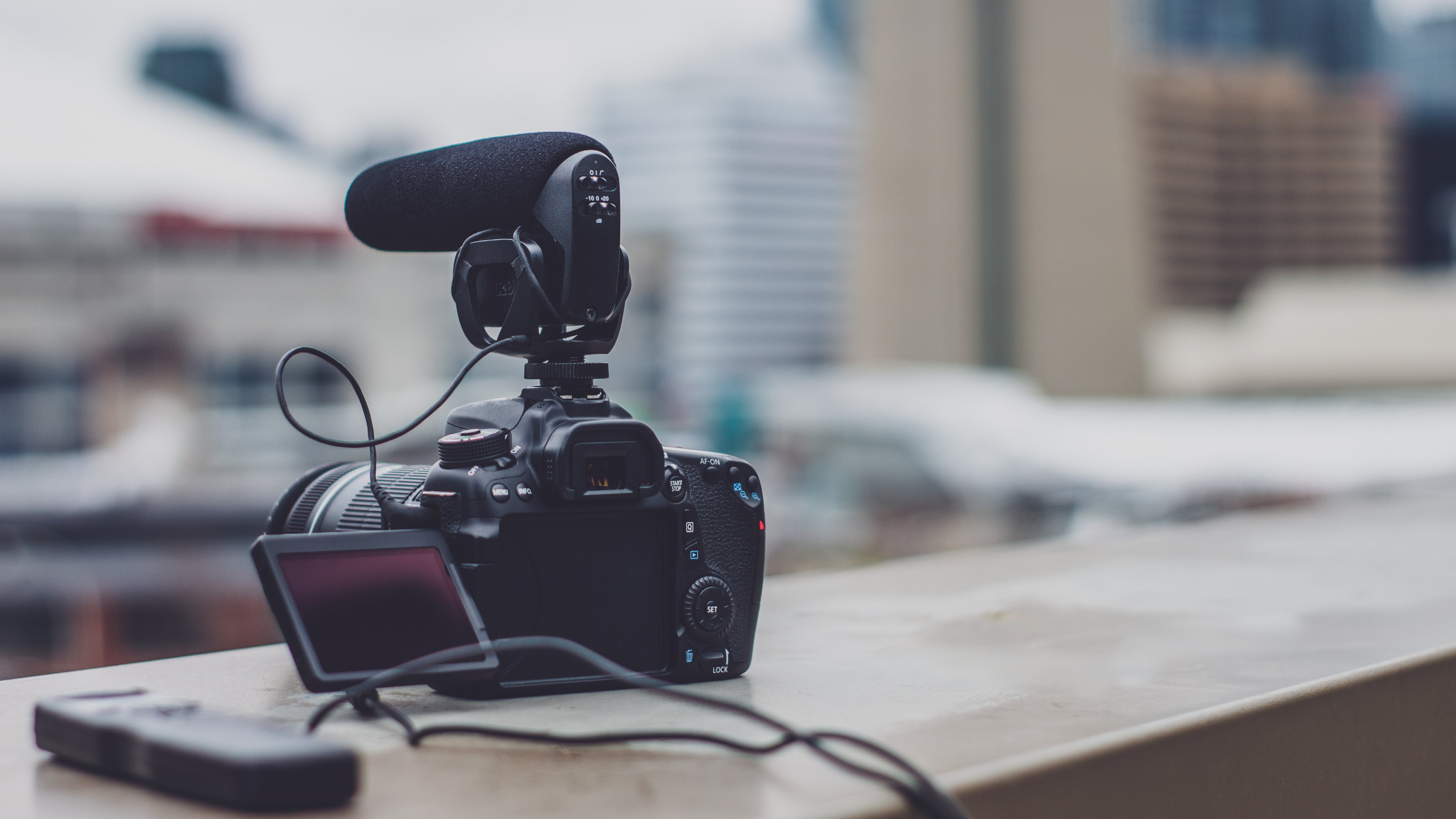 camera on building ledge